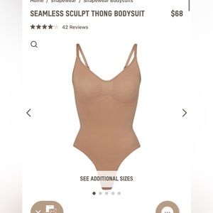SCULPTING THONG BODYSUIT | SIENNA × 1
SIENNA / L/XL